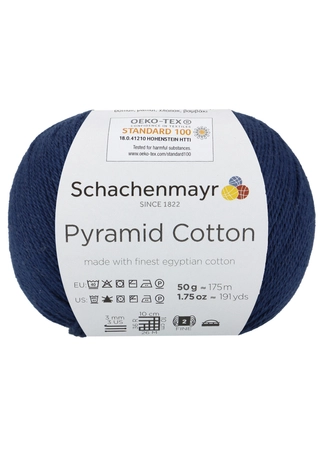 Pyramid Cotton extrafinom pamutfonal haditengerészkék színben