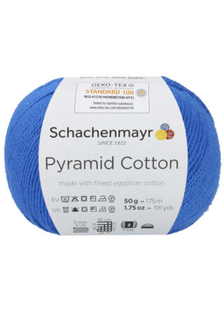 Pyramid Cotton extrafinom pamutfonal azur kék színben
