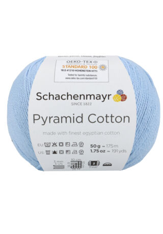 Pyramid Cotton extrafinom pamutfonal világoskék színben