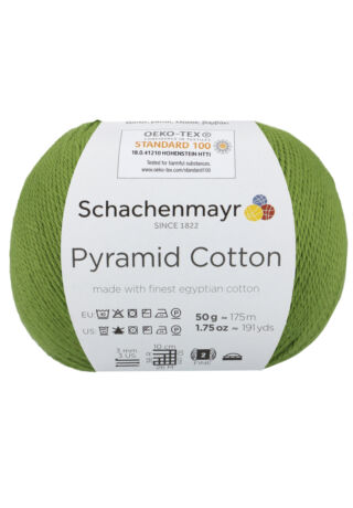 Pyramid Cotton extrafinom pamutfonal moha zöld színben