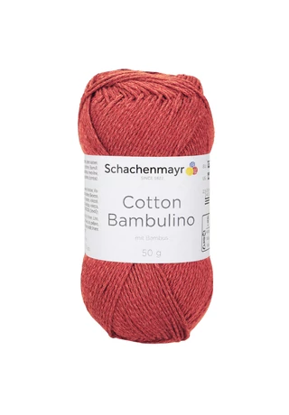 Cotton Bambulino nyári természetes kötöfonal terakotta