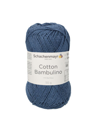 Cotton Bambulino nyári természetes kötöfonal indigó kék