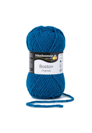 boston téli fonal capri kék színben