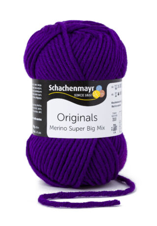 Merino Super BIG Mix sötét lila 00049