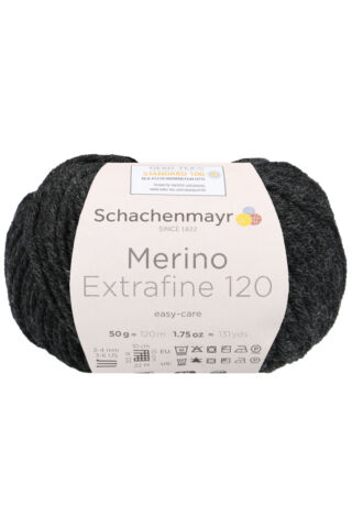 Merino Extrafine 85 antracit szürke 00298