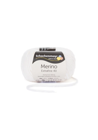 Merino Extrafine 40 fehér 00301