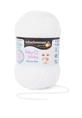 Merino Mix Baby Smiles Fehér 01001