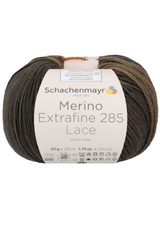 Merino Extrafine 285 Lace színátmenetes csipkefonal sárga-barna árnyalatoke 00604