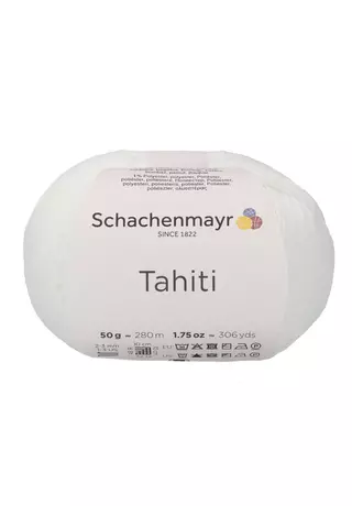  Tahiti unicolor extravékonynyári pamutfonal fehér színben
