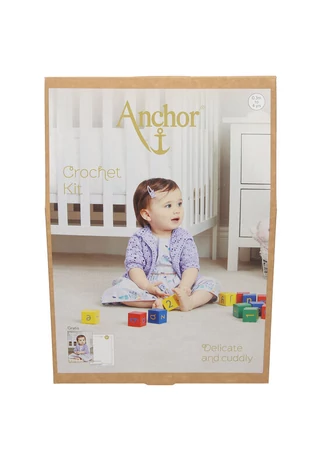 Horgolt boleró babáknak, horgoló készlet lila