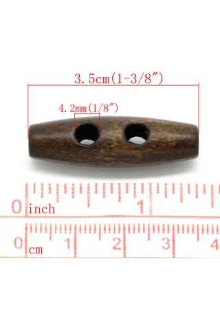 Fa gomb, szivar 35 mm
