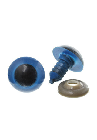 Biztonsági szem 19x16 mm kék fekete pupillával 1 db