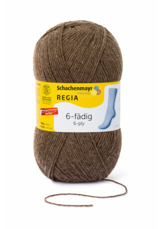 Regia 6 szálas zoknifonal 150 g barna melirozott 02140