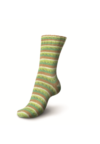 kiwi színű pamut zoknifonal, színes festéssel, regia 4 szálas zoknifonal