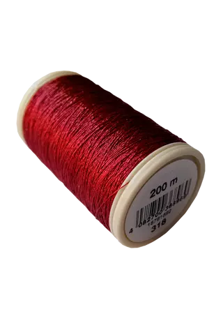 Coats Metallic fémszálas varró hímző cérna piros