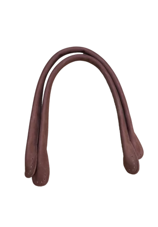 Kézműves bőr felvarrható táskafül barna