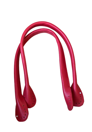 Kézműves bőr táskafül piros színben