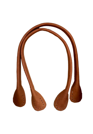 Kézműves bőr felvarrható táskafül róka barna