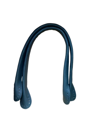 Kézműves bőr felvarrható táskafül sötét szürke