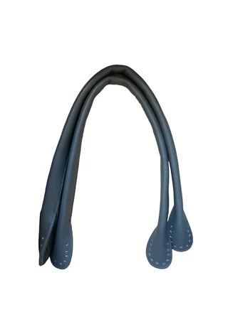 Kézműves bőr felvarrható táskafül szürke