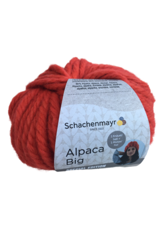  Alpaca Big fonalcsalád élénkszíneken promóciós kiadás, paradicsom piros