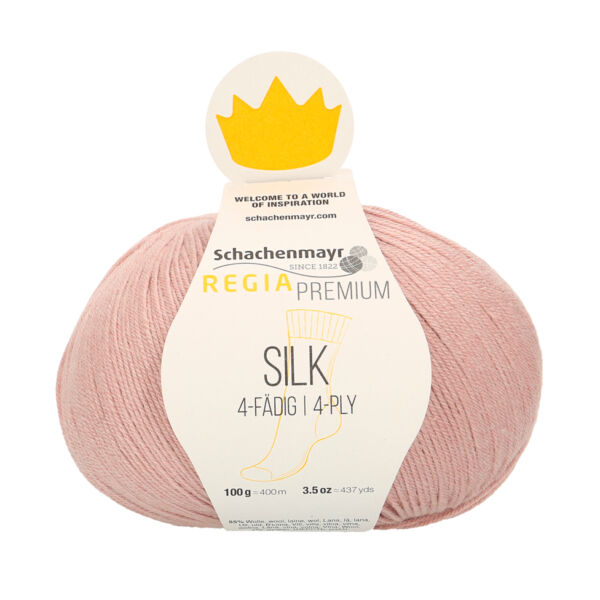 Regia Premium Silk rozé rózsaszín zoknifonal 00031