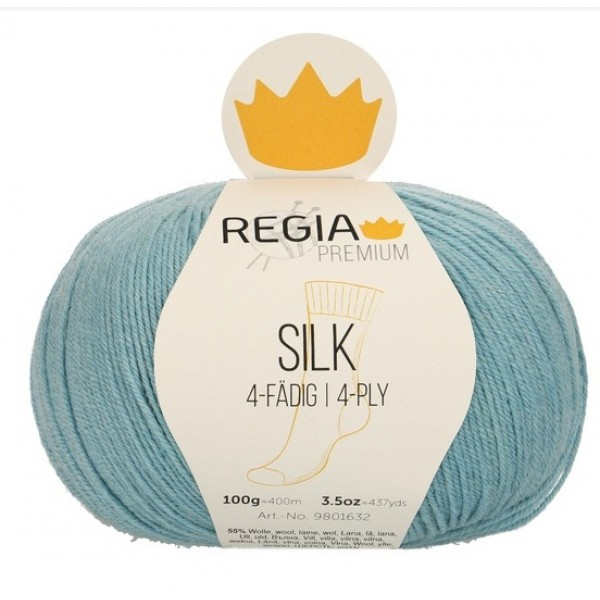 Regia Premium Silk pasztel türkiz zoknifonal  00060
