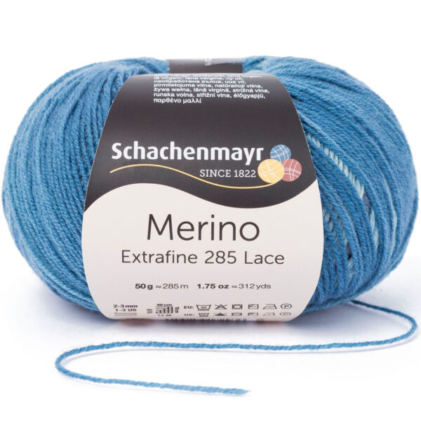 Merino Extrafine 285 Lace színátmenetes csipkefonal farmer kék színátmenetek 00583