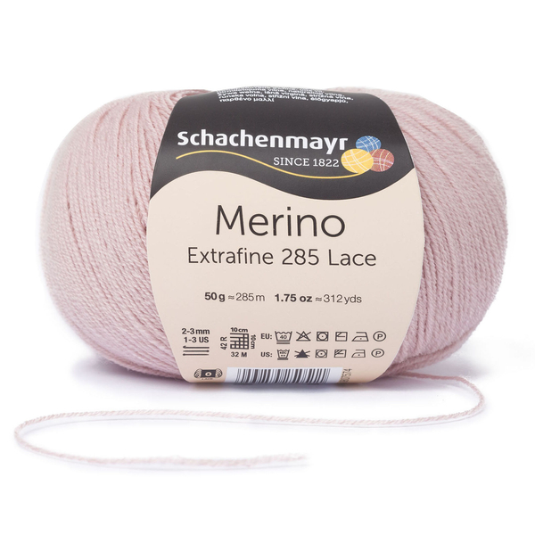 Merino Extrafine 285 Lace csipkefonal vintázs rozsaszín  10134
