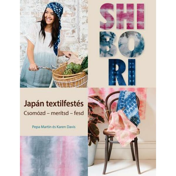 japán textilfestés kézimunka könyv