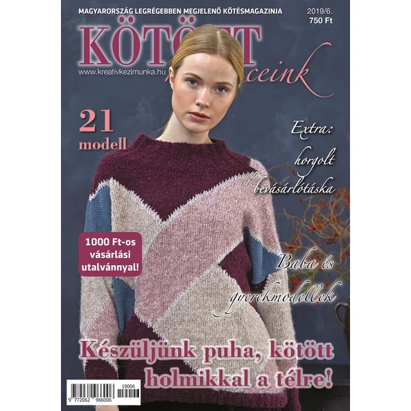 Kötött kedvenceink kézimunka magazin 2019-6