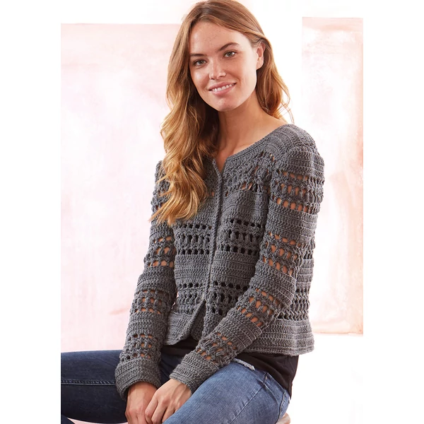 Horgolt nyári kardigán, Soft & Easy horgolásminta