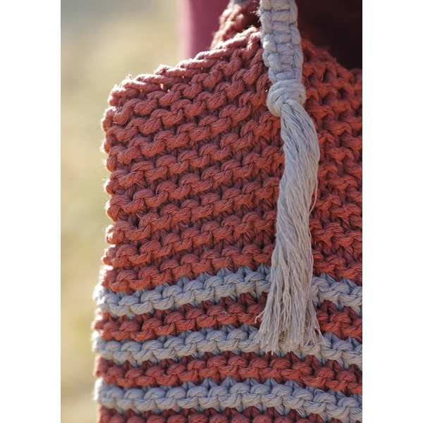 Makramé táskafülek, leírás 3 és 5 mm-es makraméra