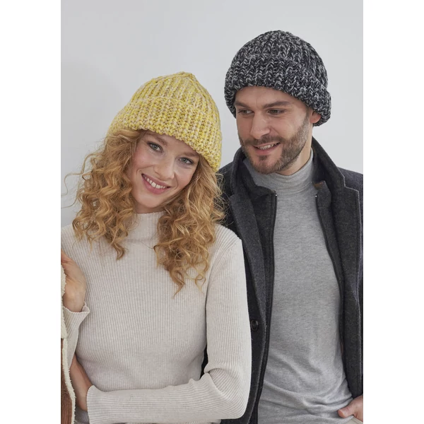 Uniszex sapka felnőtteknek, kötésminta