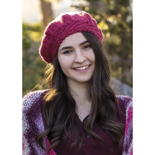 Lótuszvirág mintás sapka kötésminta, Alpaca Classico