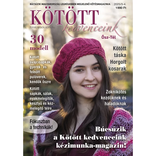 Kötött kedvenceink magazin lapcsomag 2025 ősz-tél