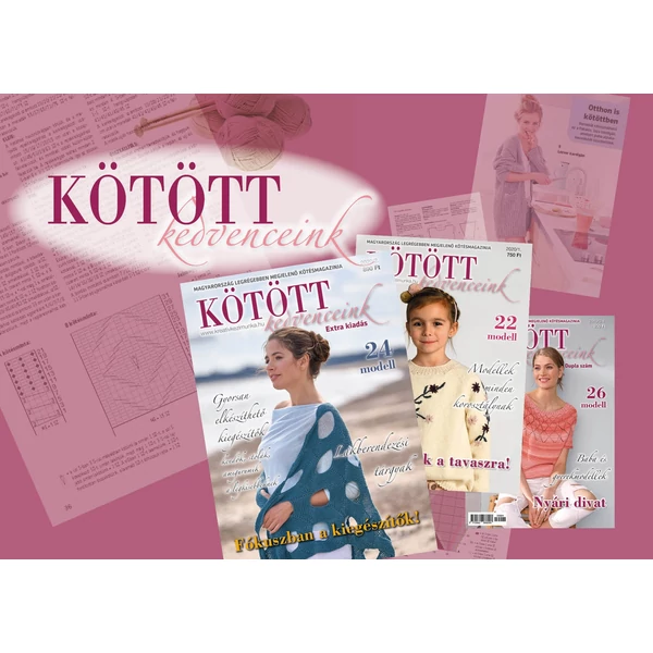 Kötött kedvenceink magazin éves előfizetés