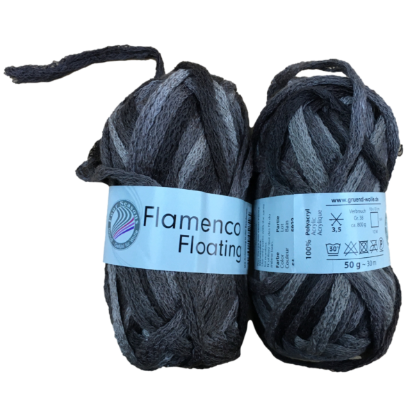Flamenco Color színátmenetes sálfonal szürke-fekete arnyalatok