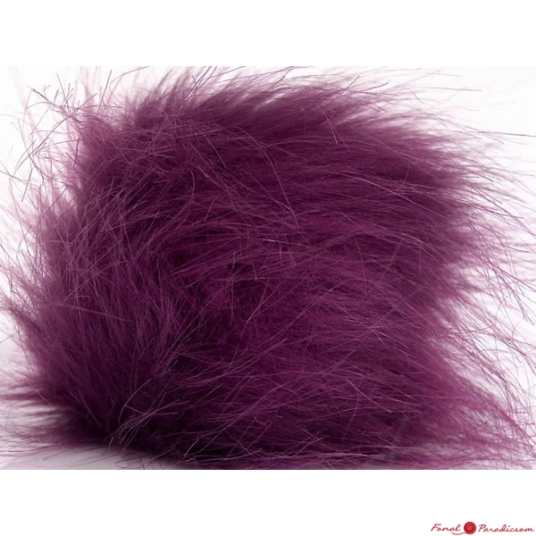  Pompom Faux Fur sötét lila 1266