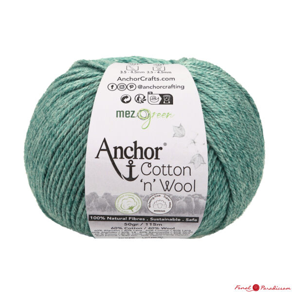 Anchor Cotton &quot;n&quot; Wool zöld 00188