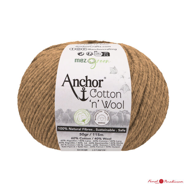 Anchor Cotton &quot;n&quot; Wool füstkvarc barna