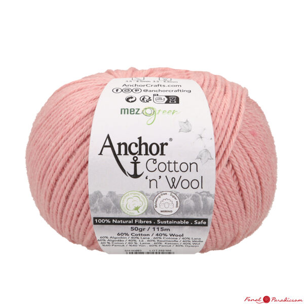 Anchor Cotton &quot;n&quot; Wool rózsakvarc rózsaszín 00893