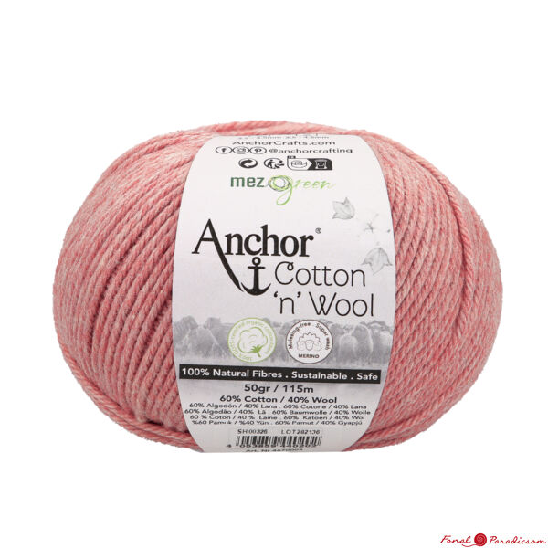 Anchor Cotton &quot;n&quot; Wool topáz rózsaszín 00895