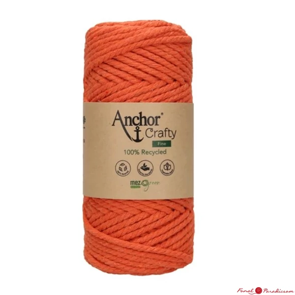Anchor Crafty Fine makramé fonal, 3 mm narancssárga