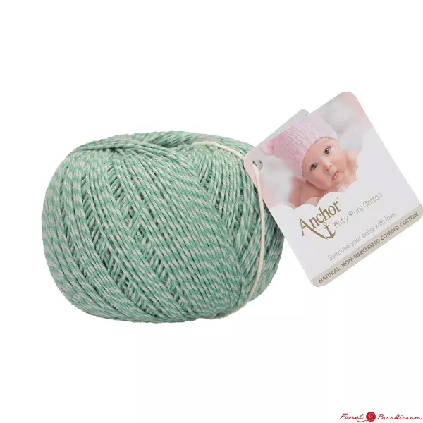 Anchor Baby Pure Cotton mouliné krém-zöld 505