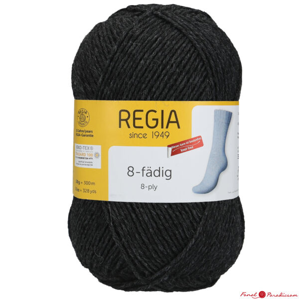 Regia 8- szálas zoknifonal szürke 150 g 00522