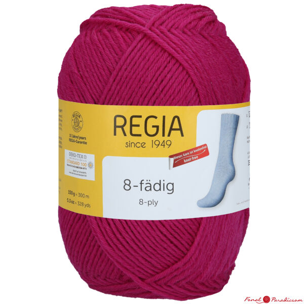 Regia 8- szálas zoknifonal fukszia 150 g 01051