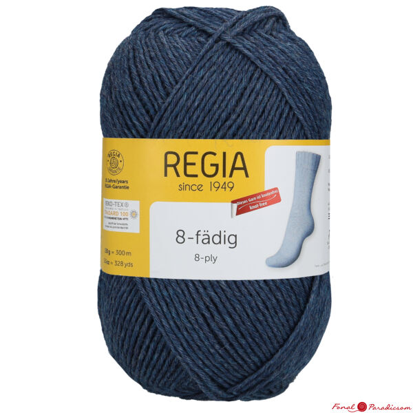 Regia 8- szálas zoknifonal tengerészkék 150 g 00324