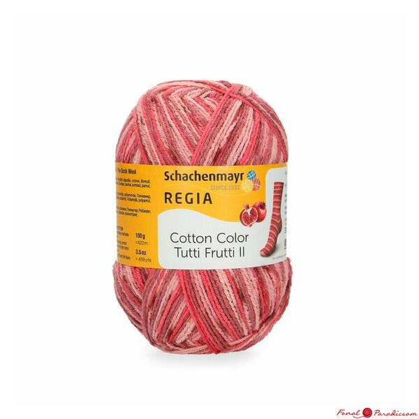 gránátalma színű színes pamut zoknifonal regia 4 szálas