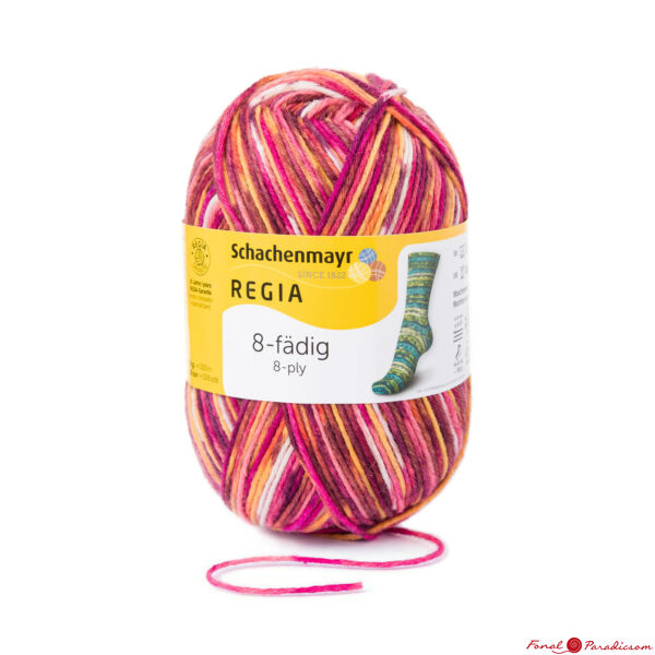 Regia 8-szálas color Colorito Virágmező zoknifonal 150 g  08081